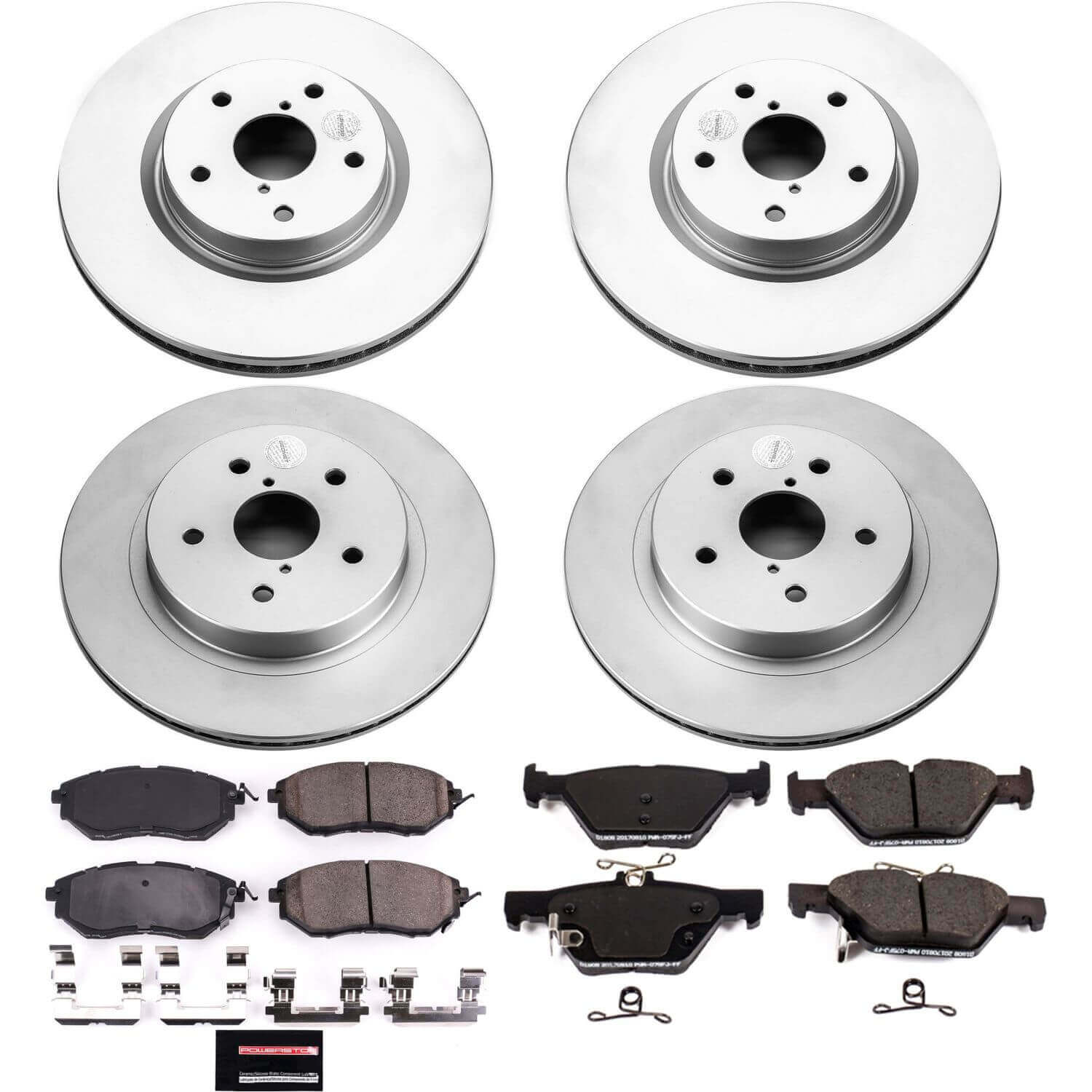Power Stop CRK7028 Z17 Evolution Front And Rear Brake Kit for 2015-2018 Subaru Legacy 3.6R Limited product image