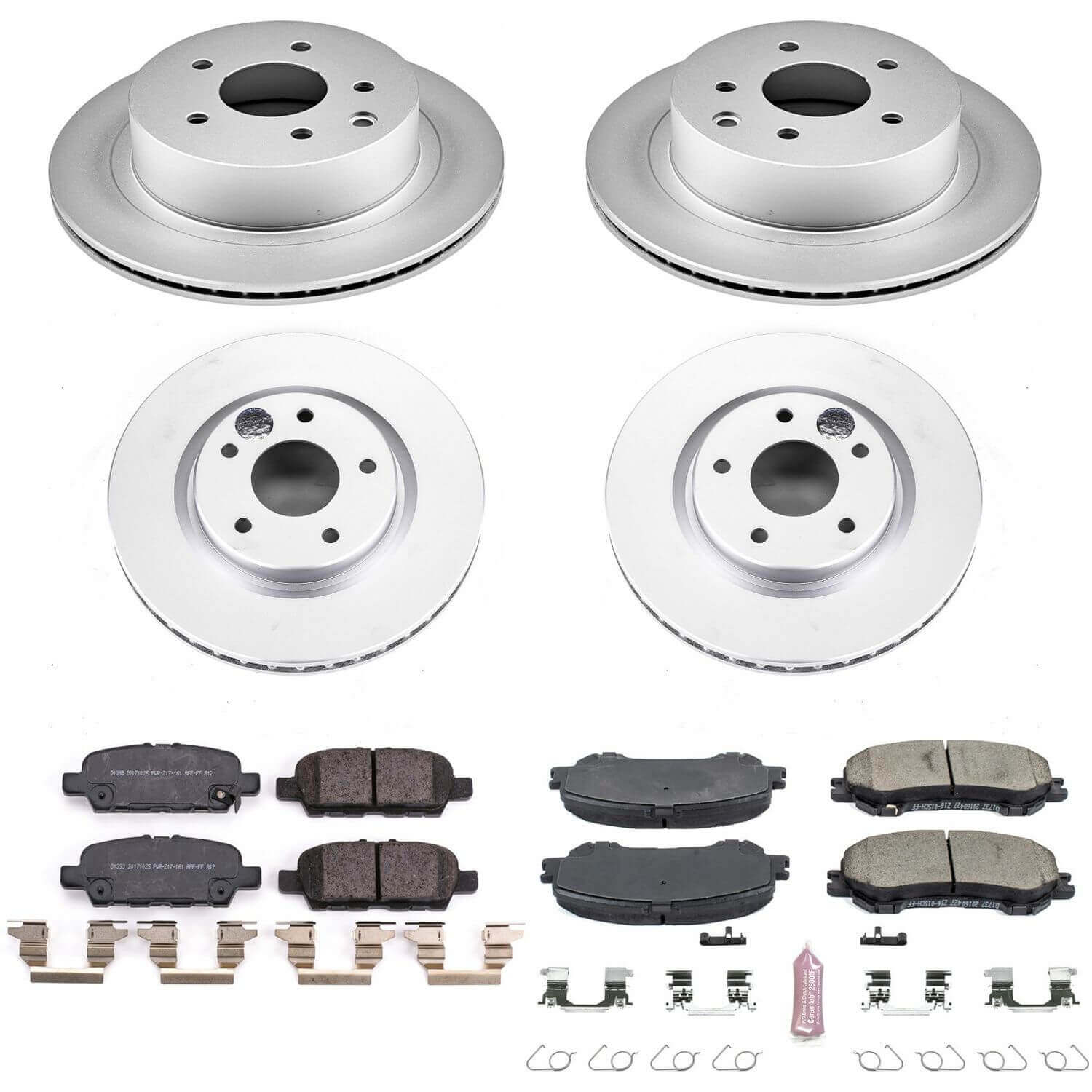 Power Stop CRK7035 Z17 Evolution Front And Rear Brake Kit for 2014-2020 Nissan Rogue product image