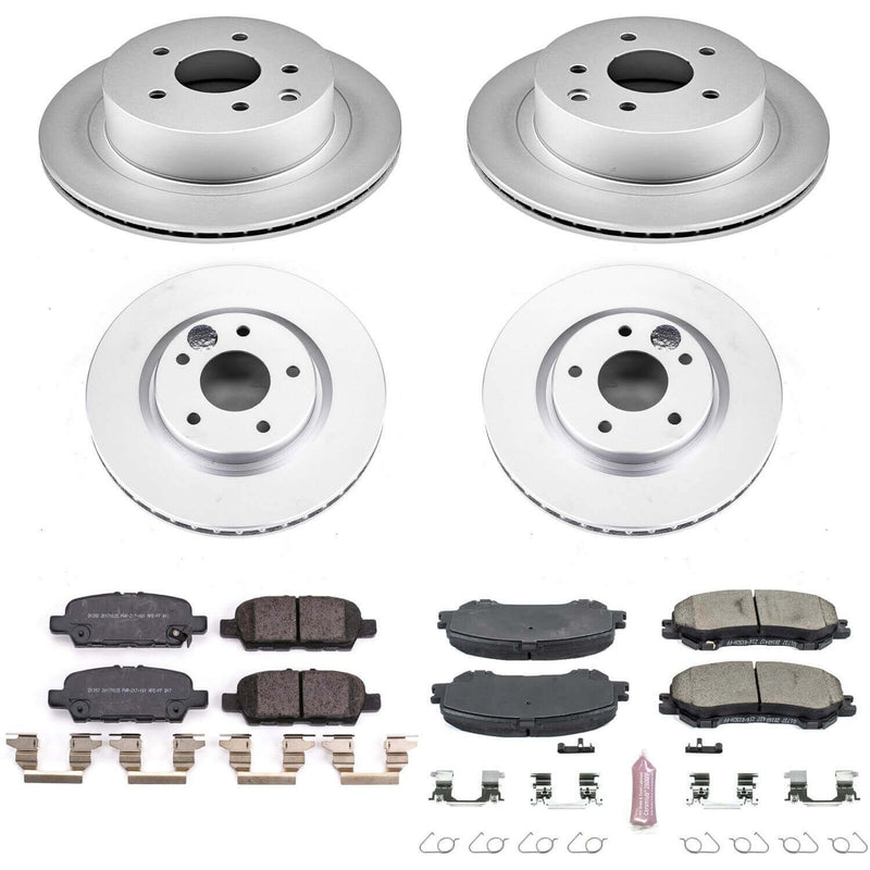 Power Stop CRK7035 Z17 Evolution Front And Rear Brake Kit for 2014-2020 Nissan Rogue product image