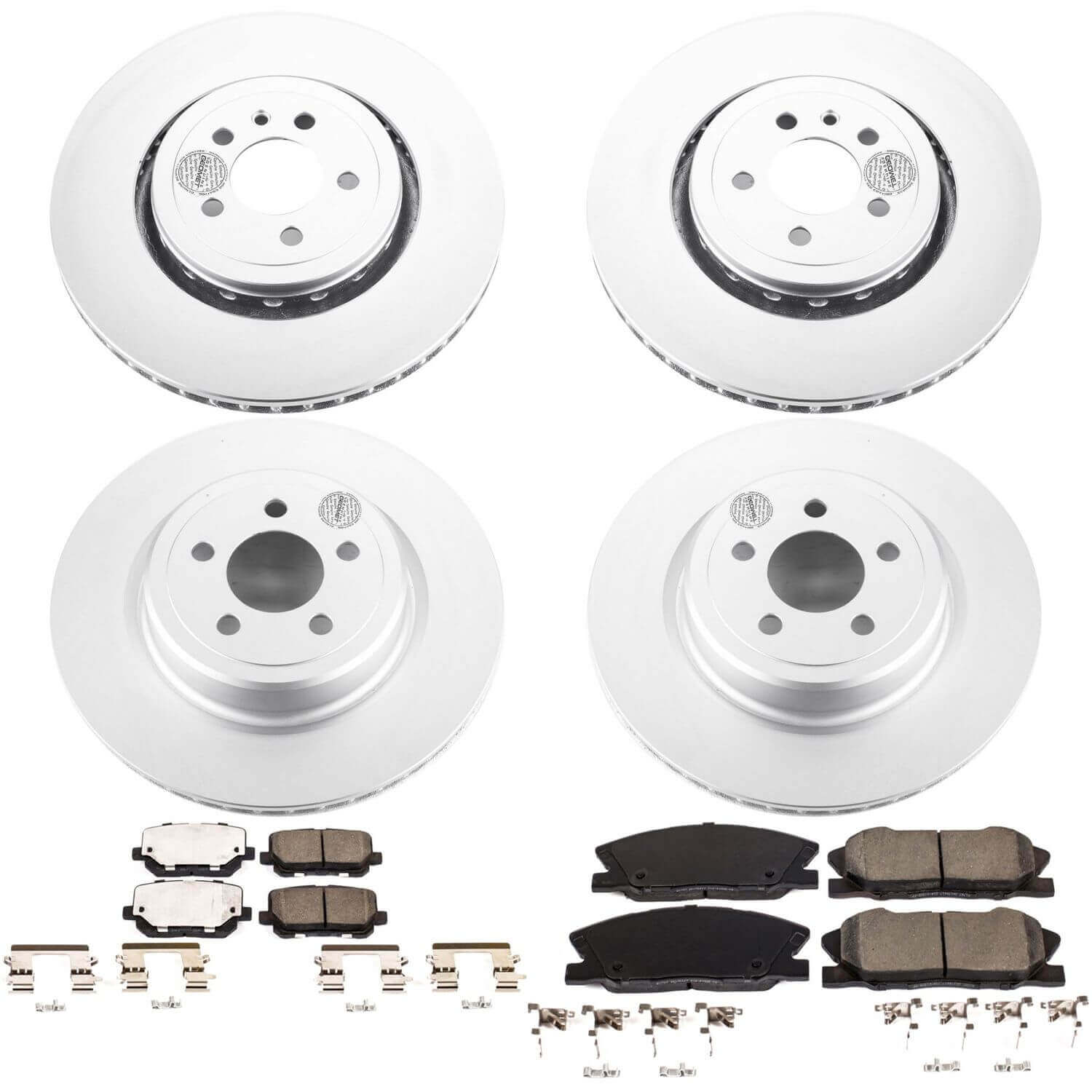 Power Stop CRK7051 Z17 Evolution Front And Rear Brake Kit for 2014-2023 Dodge Charger Pursuit product image