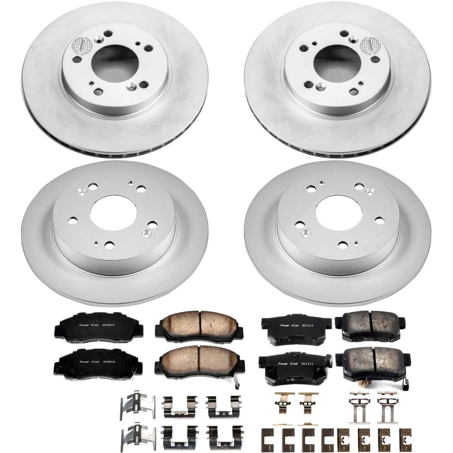 Power Stop CRK706 Z17 Evolution Front And Rear Brake Kit for 1997-2001 Honda Prelude product image