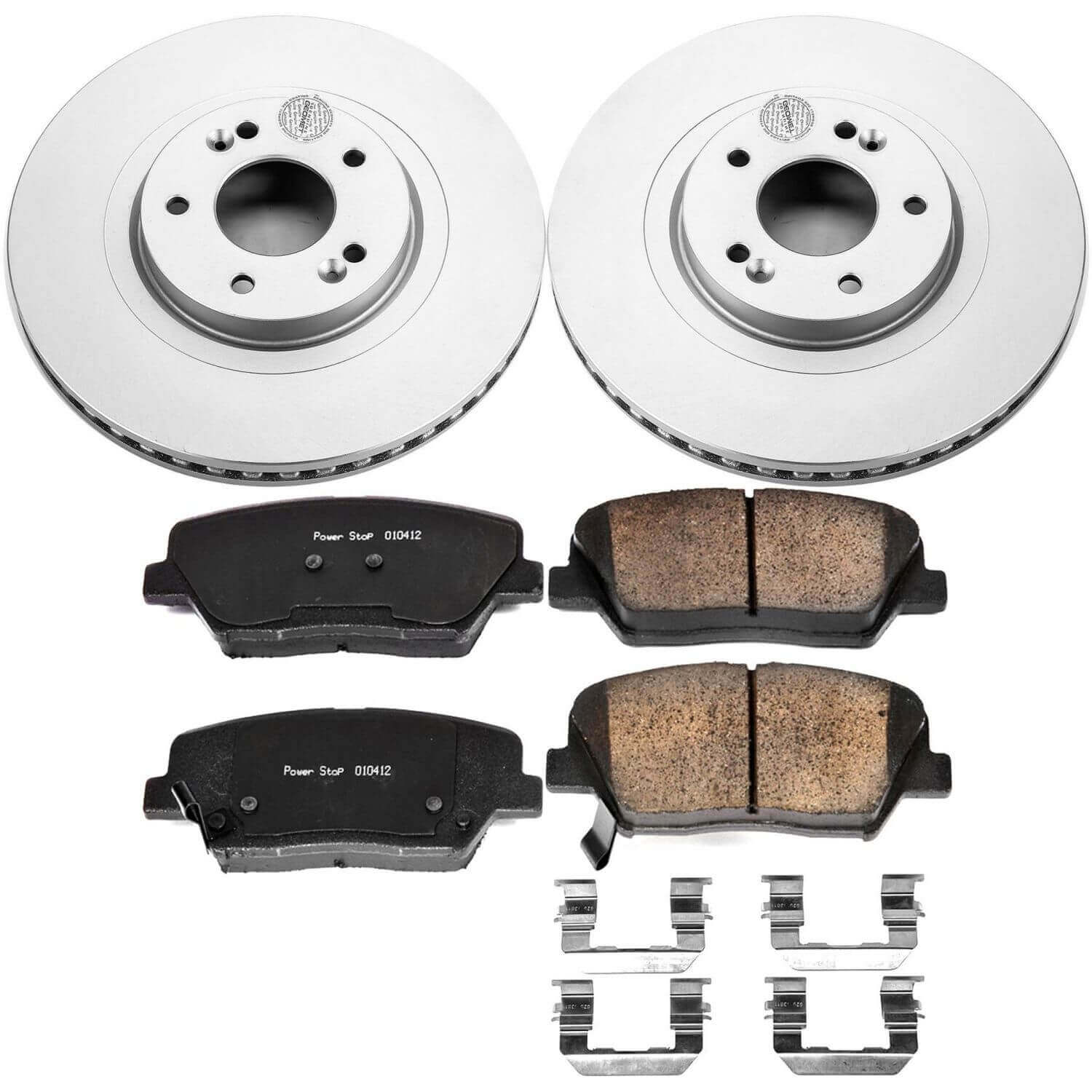 Power Stop CRK7064 Z17 Evolution Front Brake Kit for 2013-2018 Hyundai Santa Fe Sport product image