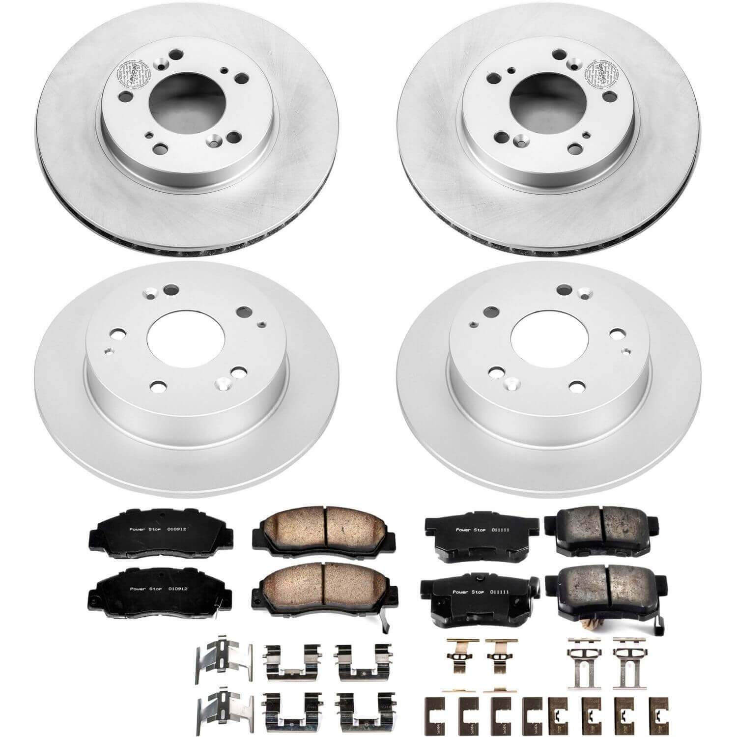 Power Stop CRK707 Z17 Evolution Front And Rear Brake Kit for 1997-2001 Acura Integra Type R product image