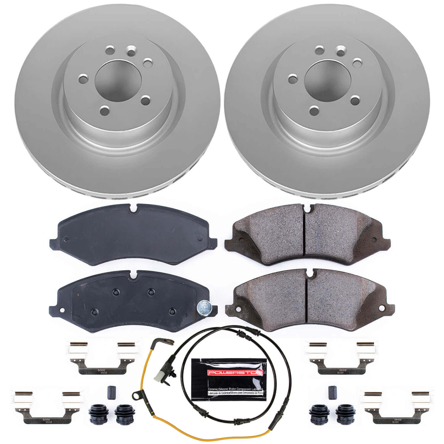 Power Stop CRK7079 Z23 Evolution Sport Front Brake Kit for 2017 Land Rover Discovery product image