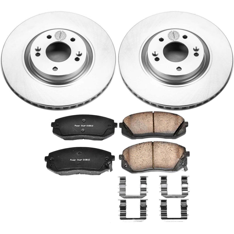 Power Stop CRK7083 Z17 Evolution Front Brake Kit for 2015 Hyundai Sonata Limited, Limited 2.0T, Sport 2.0T product image