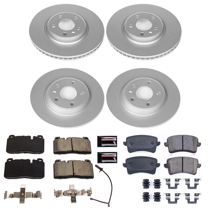 Power Stop CRK7096 Z23 Evolution Geomet Coated Front And Rear Pad And Rotor Kit for 2013 Audi Q5 product image