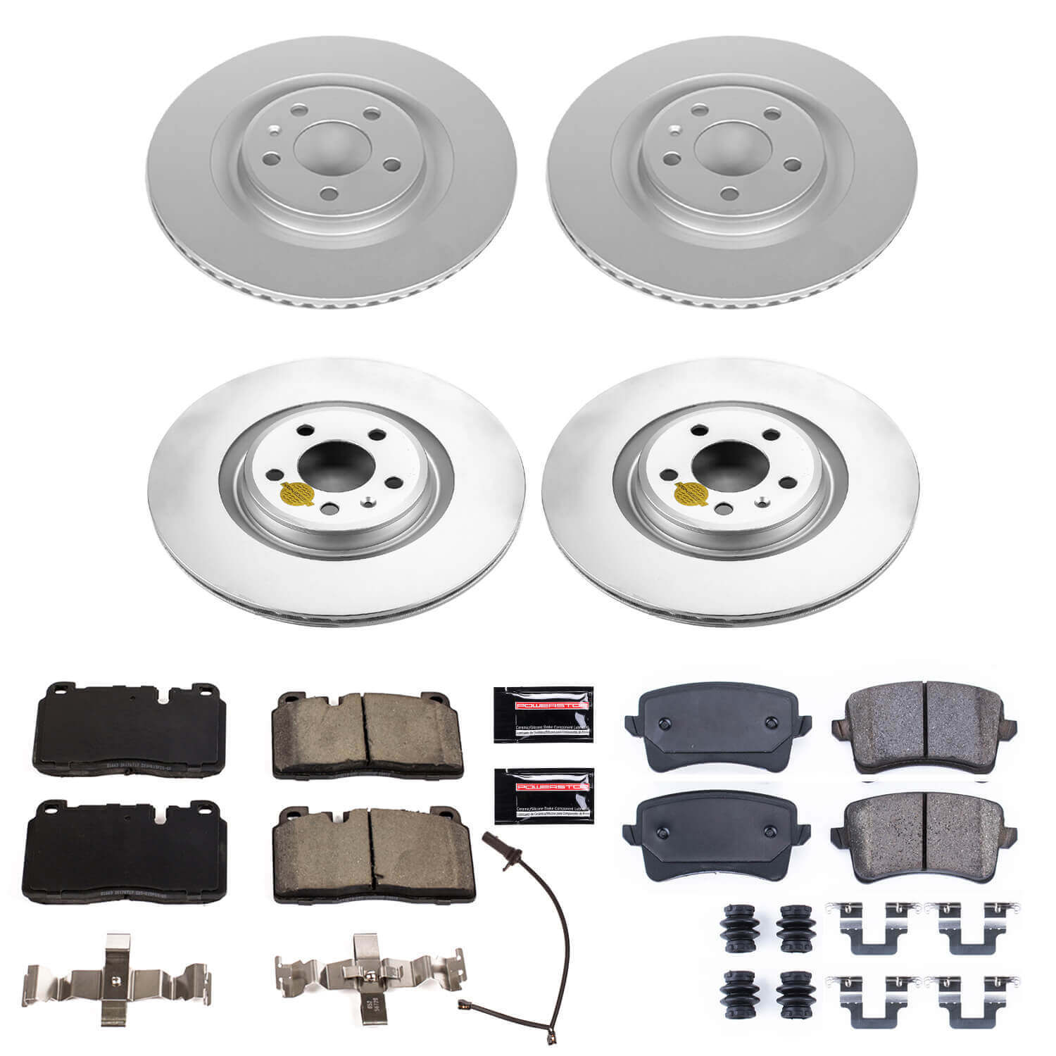 Power Stop CRK7097 Z23 Evolution Geomet Coated Front And Rear Pad And Rotor Kit for 2013 Audi Q5 product image