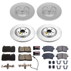 Power Stop CRK7097 Z23 Evolution Geomet Coated Front And Rear Pad And Rotor Kit for 2013 Audi Q5 product image
