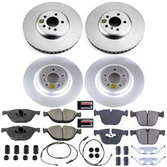 Power Stop CRK7098 Z23 Evolution Geomet Coated Front And Rear Pad And Rotor Kit for 2010-2015 BMW 750I product image
