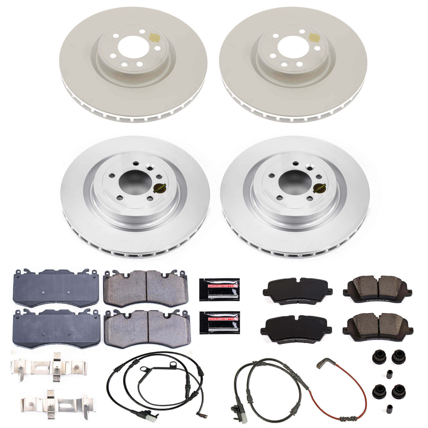 Power Stop CRK7101 Z23 Evolution Geomet Coated Front And Rear Pad And Rotor Kit for 2013-2017 Land Rover Range Rover product image