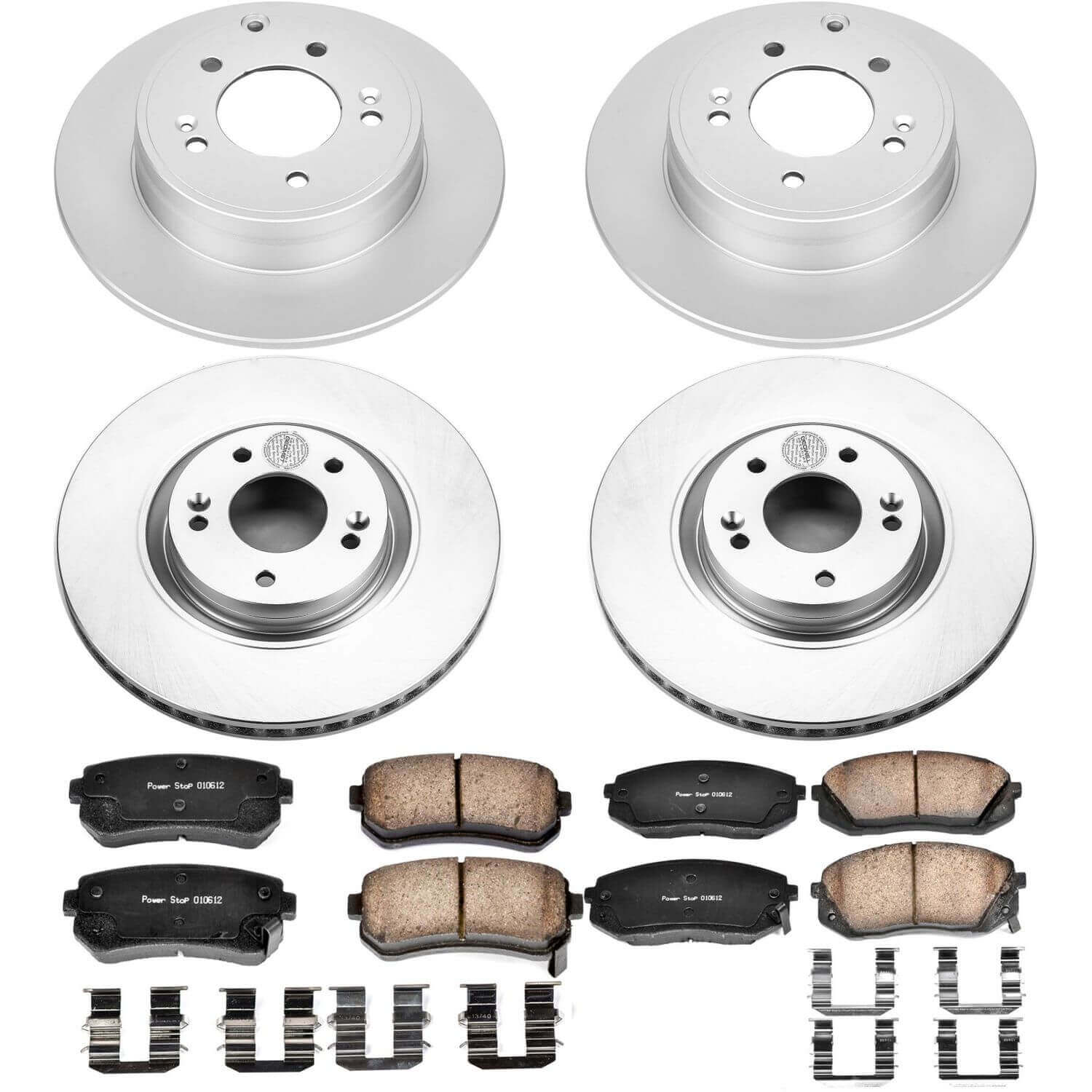 Power Stop CRK7113 Z17 Evolution Front And Rear Brake Kit for 2015 Hyundai Sonata Limited 2.0T, Sport 2.0T product image