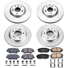 Power Stop CRK7114 Z17 Evolution Front And Rear Brake Kit for 2015 Hyundai Sonata Limited, Limited 2.0T, Sport 2.0T product image