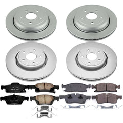 Power Stop CRK7136 Z17 Evolution Front And Rear Brake Kit for 2021 Dodge Durango Citadel, GT, GT Plus, R/t, Sxt, Sxt Plus product image