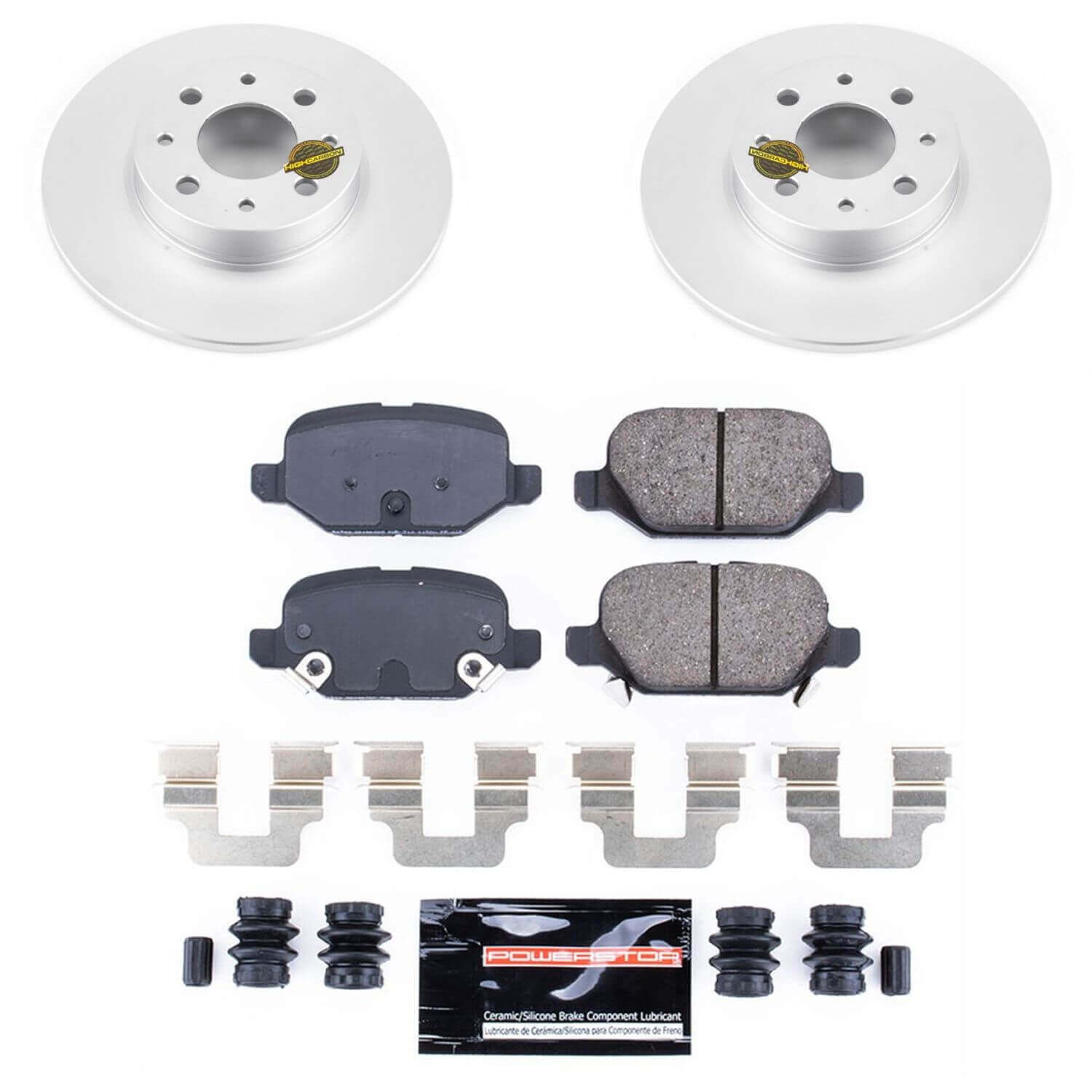 Power Stop CRK7169 Z23 Evolution Geomet Coated Rear Pad And Rotor Kit for 2013-2019 Fiat 500 product image