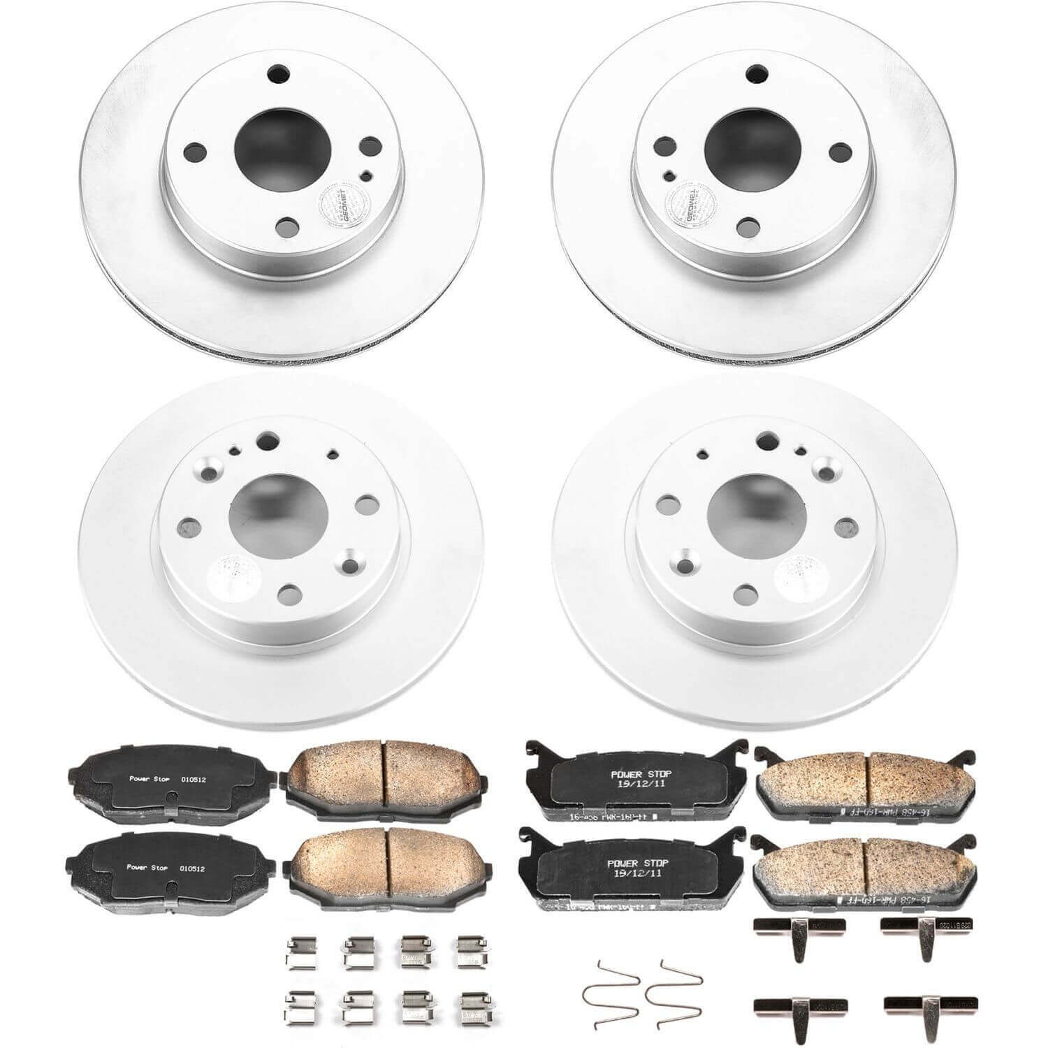 Power Stop CRK718 Z17 Evolution Front And Rear Brake Kit for 1990-1993 Mazda Miata / MX-5 product image