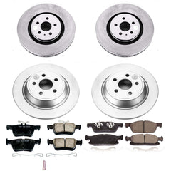 Power Stop CRK7231 Z17 Evolution Front And Rear Brake Kit for 2016-2018 Lincoln Mkx product image