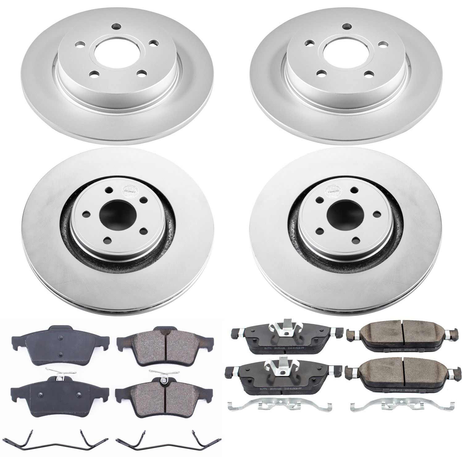 Power Stop CRK7233 Z17 Evolution Front And Rear Brake Kit for 2014-2018 Ford Focus ST product image