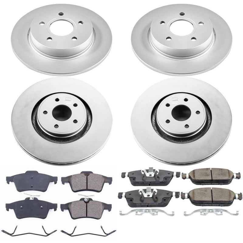 Power Stop CRK7233 Z17 Evolution Front And Rear Brake Kit for 2014-2018 Ford Focus ST product image