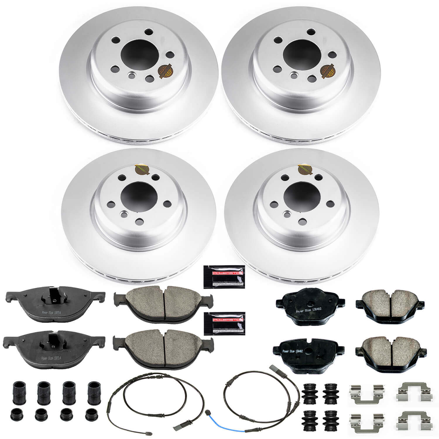 Power Stop CRK7236 Z23 Evolution Geomet Coated Front And Rear Pad And Rotor Kit for 2012-2013 BMW 528I product image