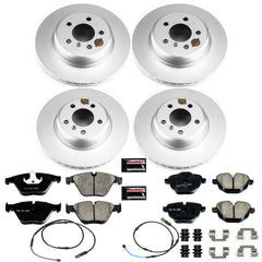 Power Stop CRK7237 Z23 Evolution Geomet Coated Front And Rear Pad And Rotor Kit for 2014-2016 BMW 528I product image