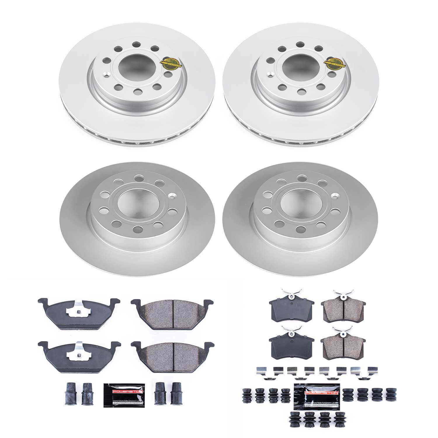 Power Stop CRK7242 Z23 Evolution Sport Front And Rear Brake Kit for 2013-2014 Volkswagen Jetta S product image