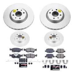 Power Stop CRK7245 Z23 Evolution Geomet Coated Front And Rear Pad And Rotor Kit for 2013-2019 Fiat 500 product image