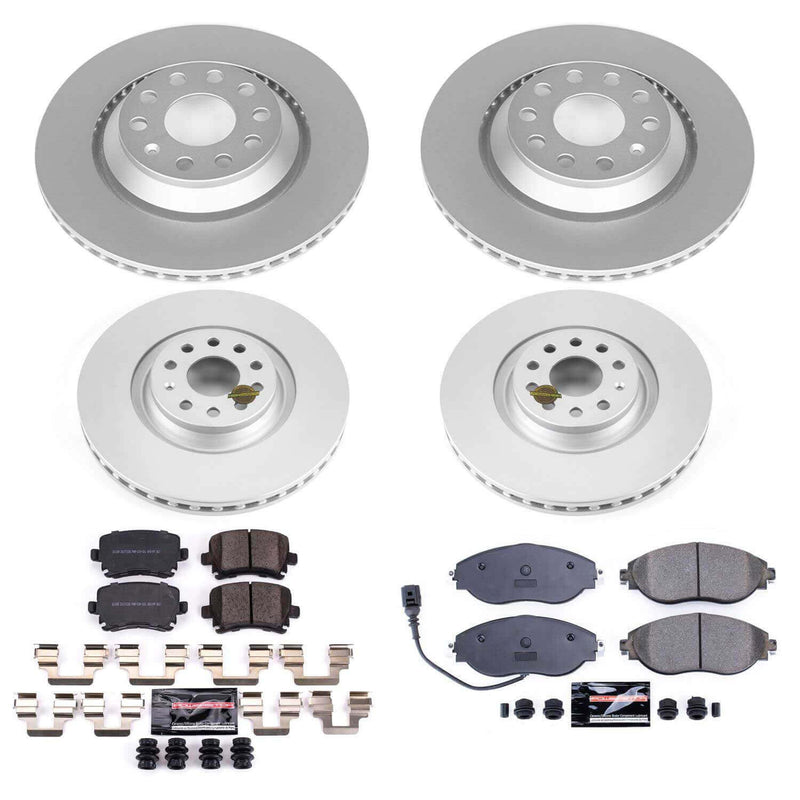 Power Stop CRK7254 Z23 Evolution Sport Front And Rear Brake Kit for 2013 Volkswagen Cc VR6 4Motion Executive product image