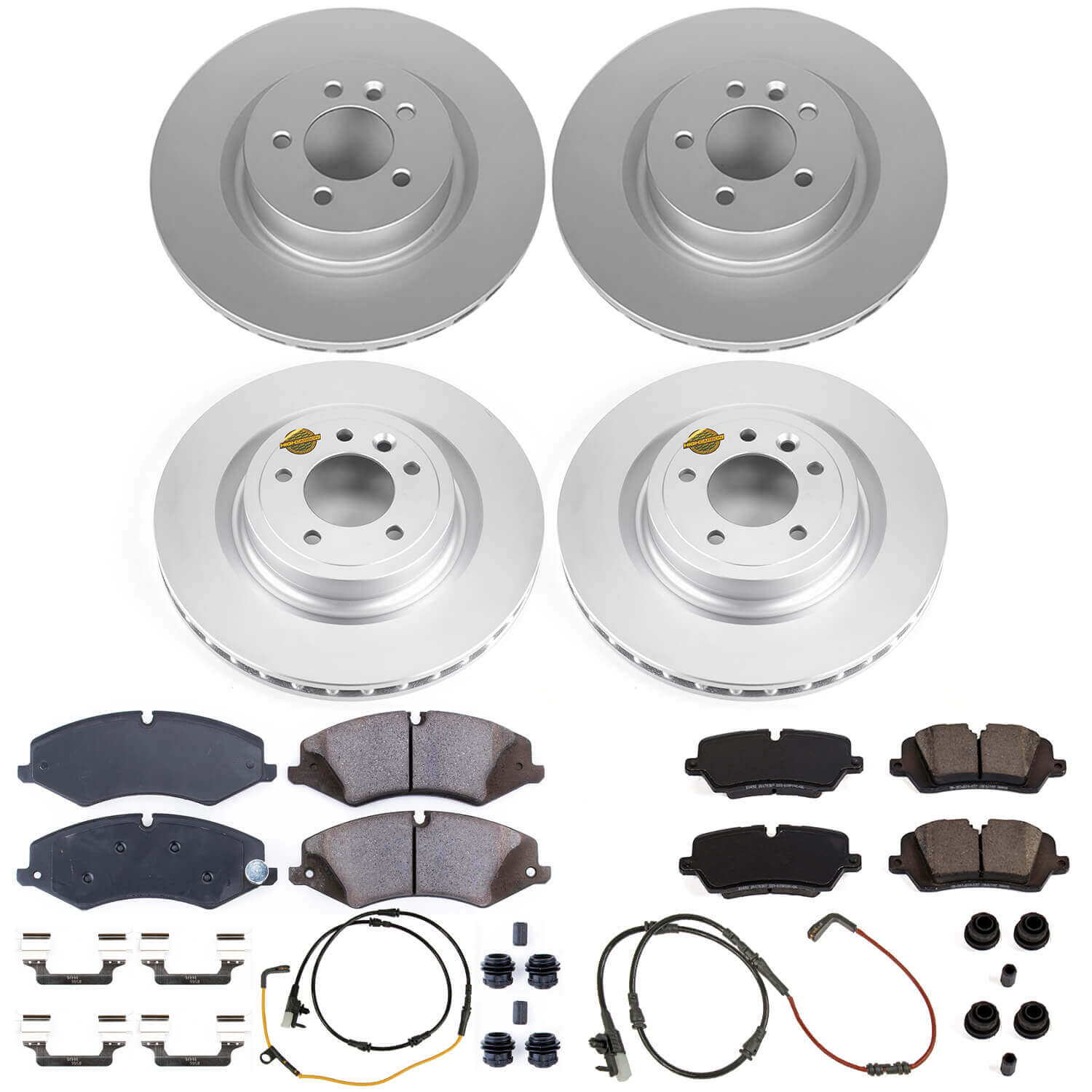 Power Stop CRK7260 Z17 Evolution Sport Front And Rear Brake Kit for 2017 Land Rover Discovery product image