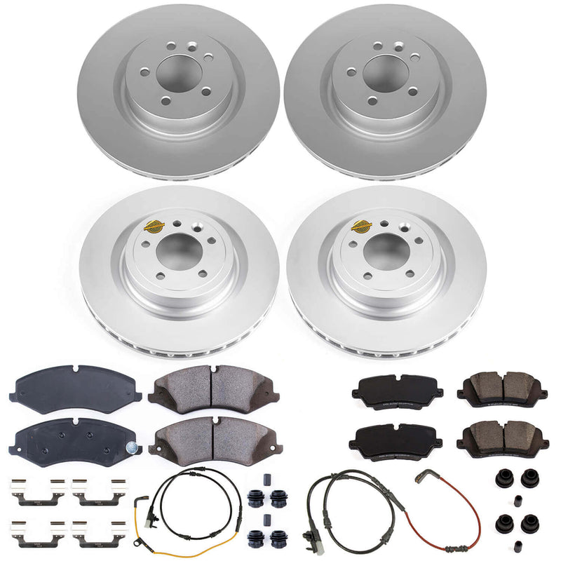 Power Stop CRK7260 Z17 Evolution Sport Front And Rear Brake Kit for 2017 Land Rover Discovery product image