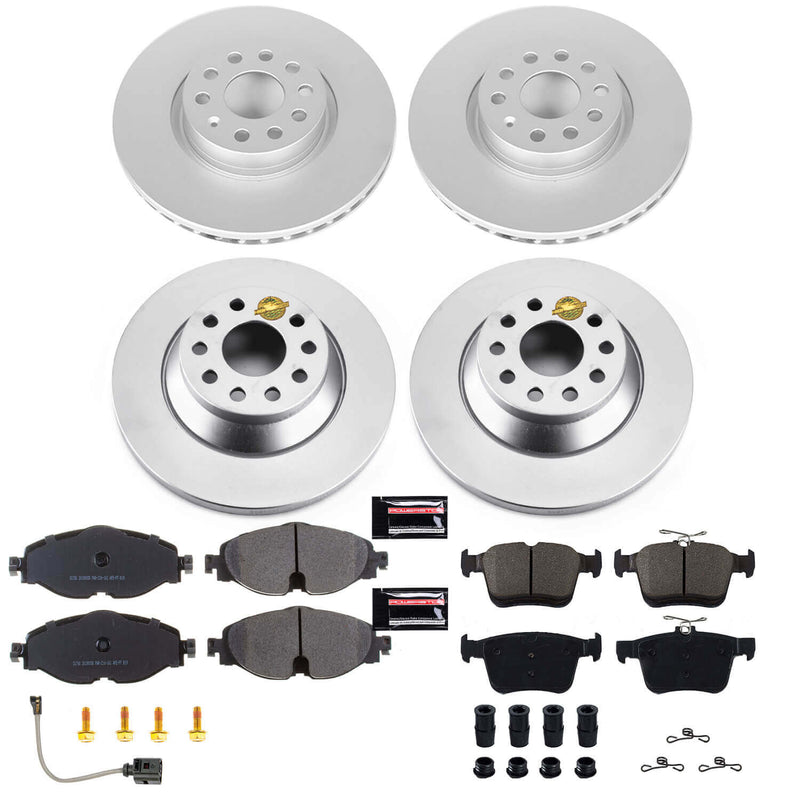 Power Stop CRK7278 Z23 Evolution Sport Front And Rear Brake Kit for 2016-2018 Audi Tt Quattro Base product image