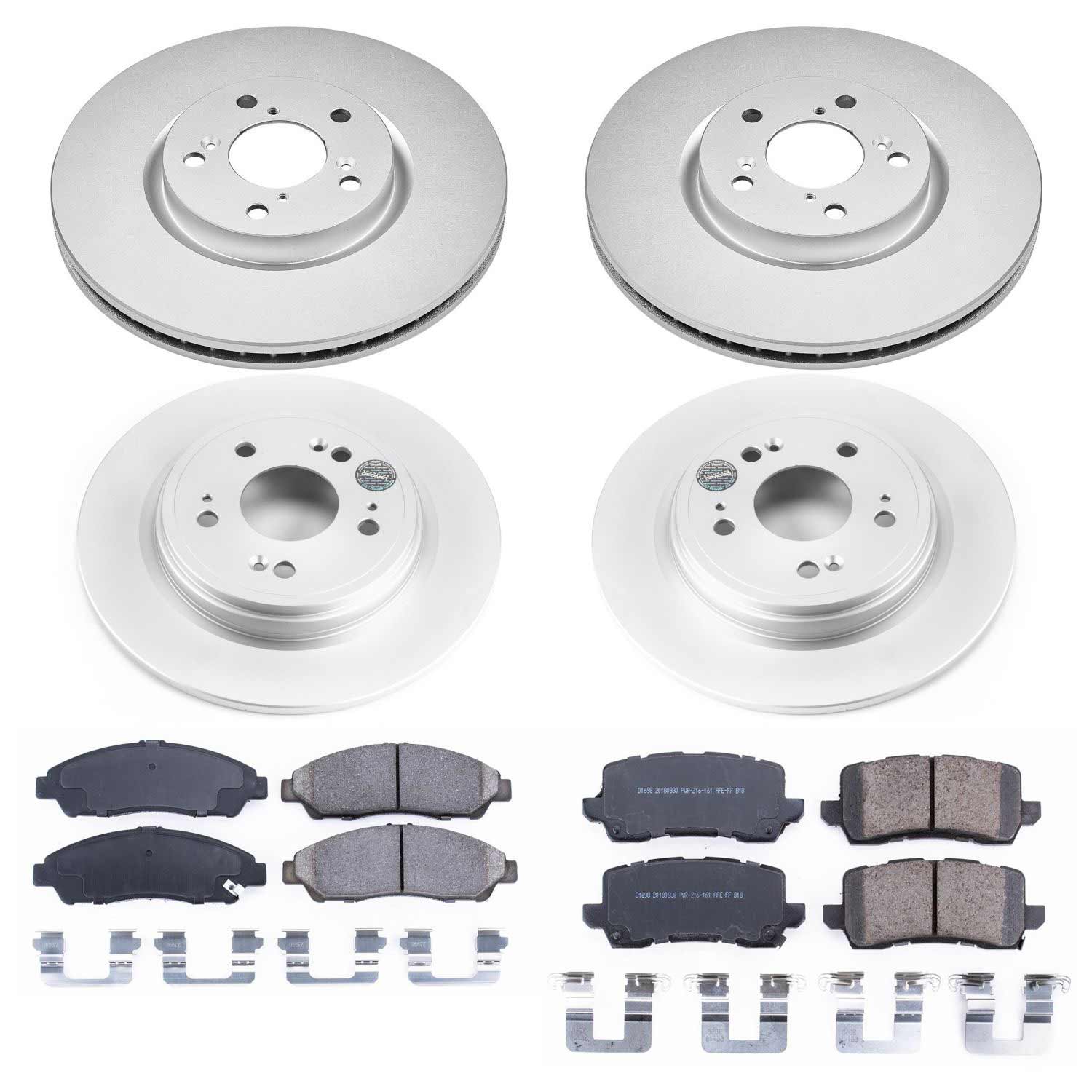 Power Stop CRK7282 Z17 Evolution Front And Rear Pad And Rotor Kit for 2014-2020 Acura Rlx Sport Hybrid Sh-AWD product image