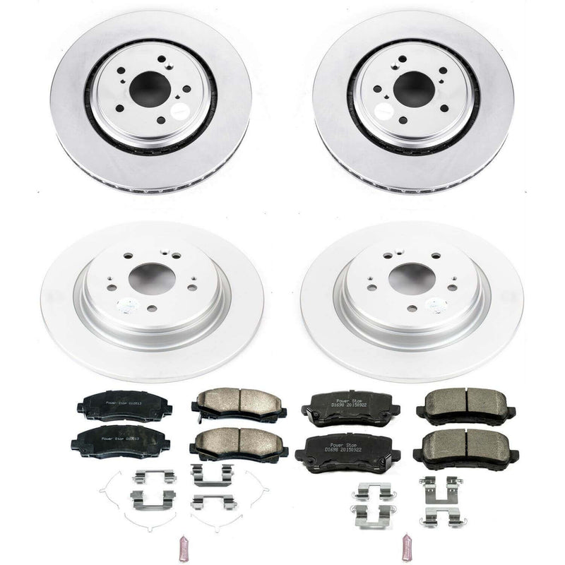 Power Stop CRK7284 Z17 Evolution Front And Rear Brake Kit for 2015-2020 Acura TLX product image