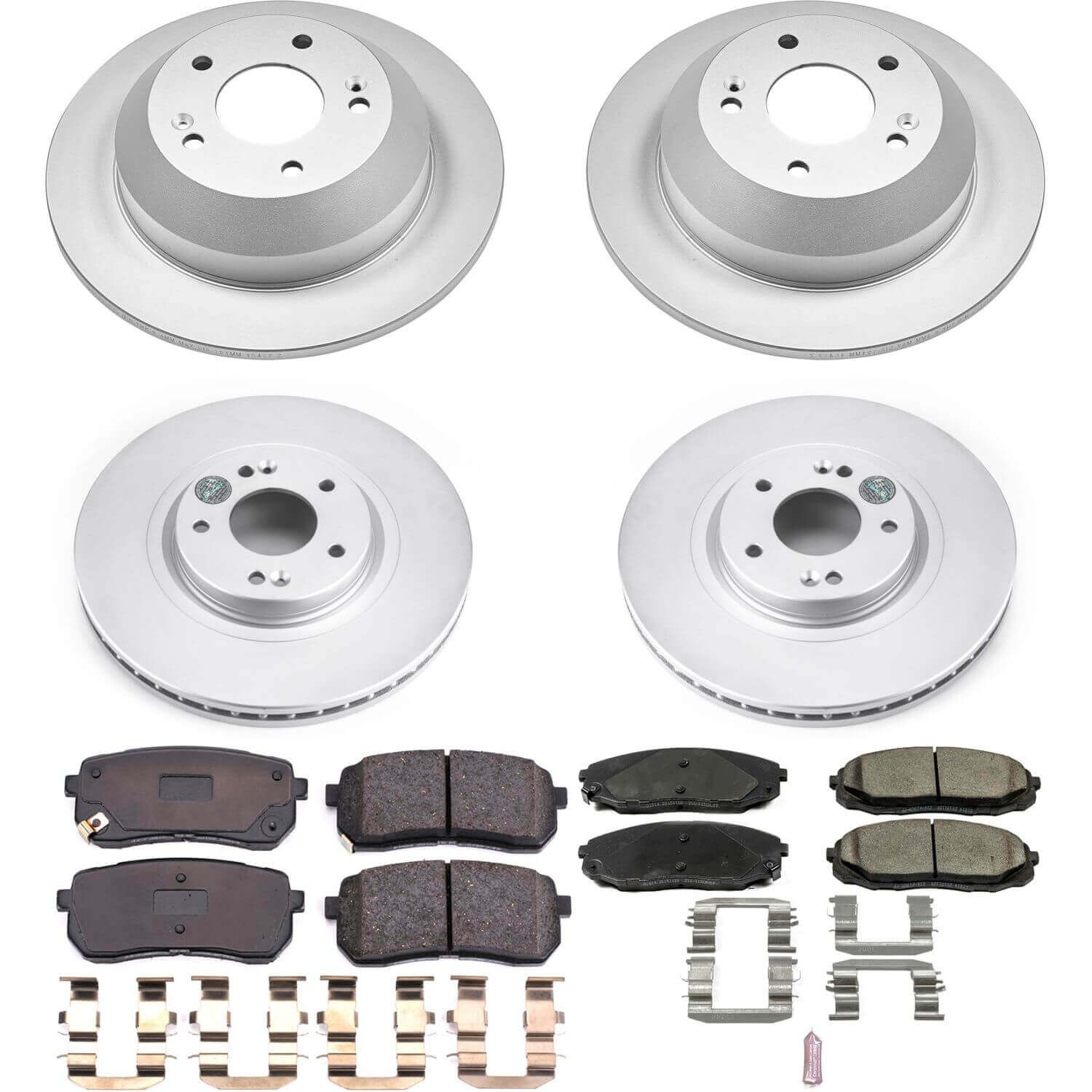 Power Stop CRK7286 Z17 Evolution Front And Rear Brake Kit for 2015-2021 Kia Sedona product image