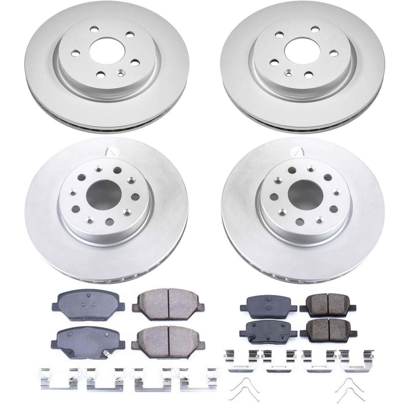 Power Stop CRK7296 Z17 Evolution Front And Rear Brake Kit for 2016 Chevrolet Camaro LT product image