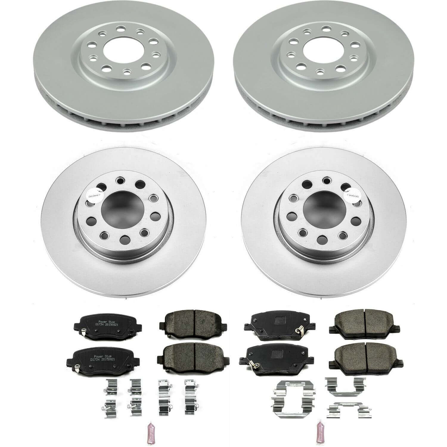 Power Stop CRK7300 Z17 Evolution Front And Rear Brake Kit for 2016-2020 Fiat 500X product image