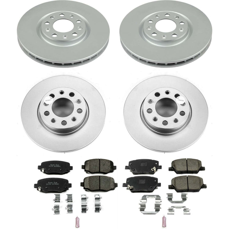 Power Stop CRK7300 Z17 Evolution Front And Rear Brake Kit for 2016-2020 Fiat 500X product image