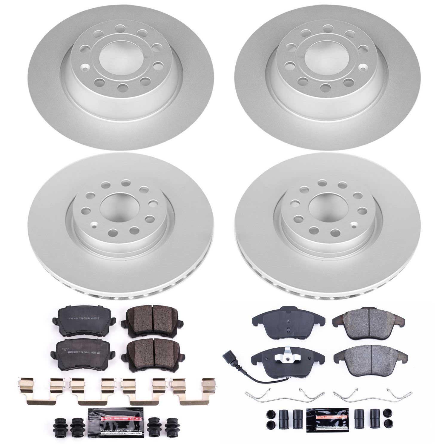 Power Stop CRK7339 Z23 Evolution Sport Front And Rear Brake Kit for 2015 Audi Q3 product image