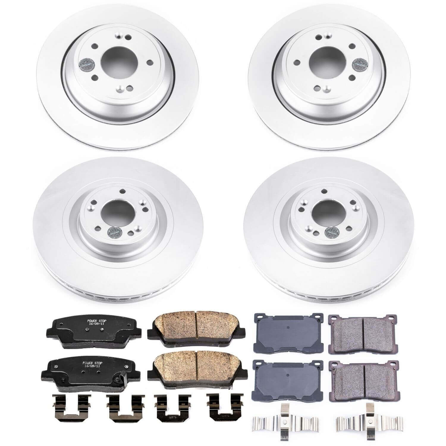 Power Stop CRK7342 Z17 Evolution Front And Rear Pad And Rotor Kit for 2012-2016 Hyundai Equus product image