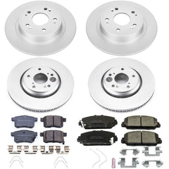 Power Stop CRK7348 Z17 Evolution Front And Rear Pad And Rotor Kit for 2016 Honda Accord Sport, Touring product image