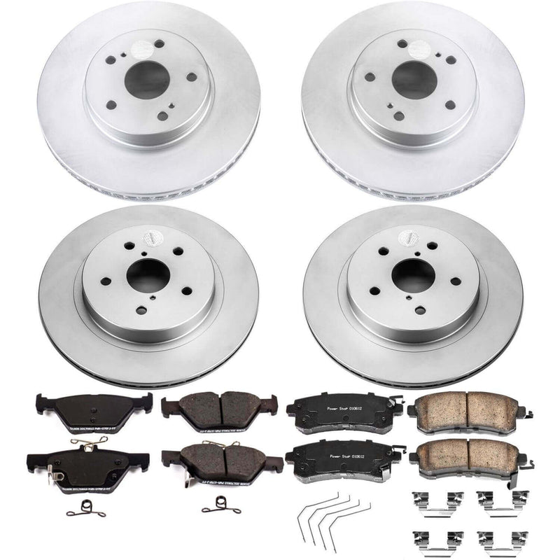 Power Stop CRK7357 Z17 Evolution Front And Rear Brake Kit for 2016 Subaru Legacy 2.5I, 2.5I Limited, 2.5I Premium product image