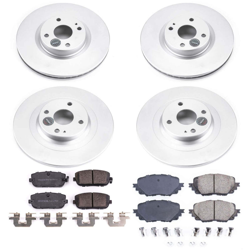 Power Stop CRK7359 Z17 Evolution Front And Rear Brake Kit for 2017-2020 Fiat 124 Spider product image
