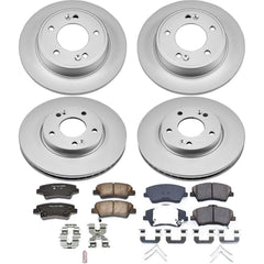 Power Stop CRK7385 Z17 Evolution Front And Rear Brake Kit for 2017-2020 Hyundai Elantra Rear Disc product image