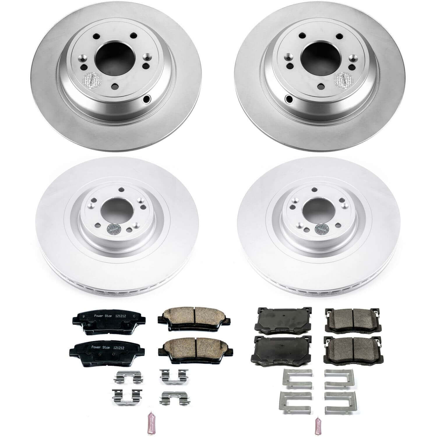 Power Stop CRK7386 Z17 Evolution Front And Rear Pad And Rotor Kit for 2015-2016 Hyundai Genesis product image