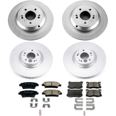 Power Stop CRK7386 Z17 Evolution Front And Rear Pad And Rotor Kit for 2015-2016 Hyundai Genesis product image