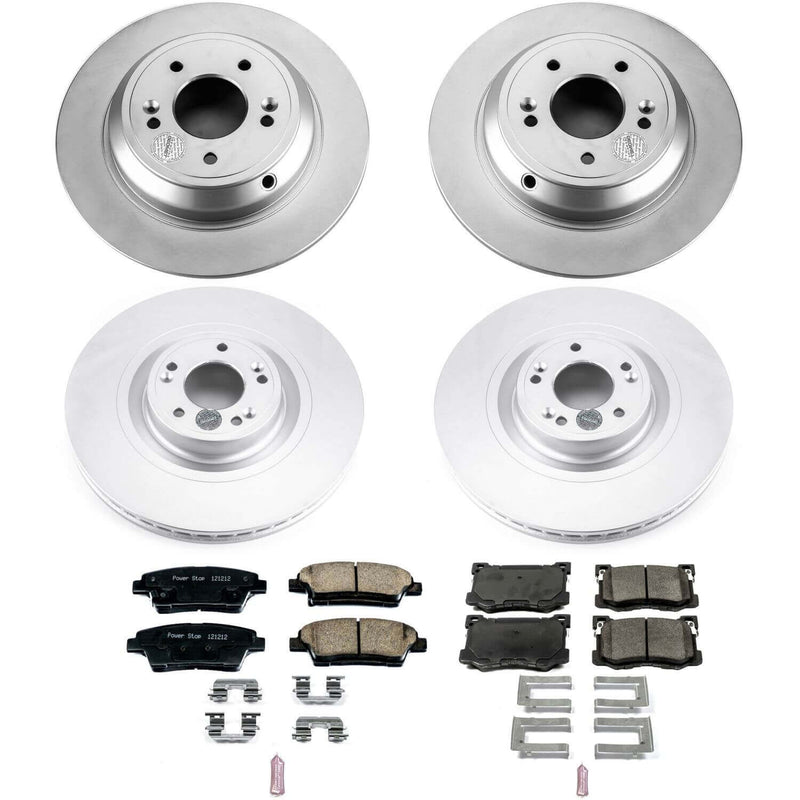 Power Stop CRK7386 Z17 Evolution Front And Rear Pad And Rotor Kit for 2015-2016 Hyundai Genesis product image