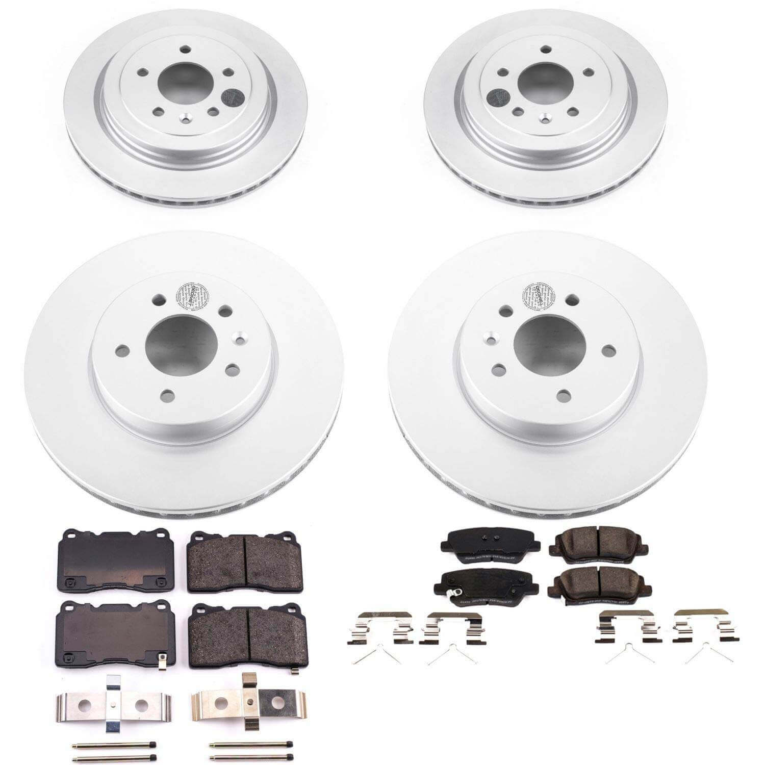 Power Stop CRK7403 Z17 Evolution Front And Rear Brake Kit for 2016 Cadillac Ats Base, Luxury, Performance, Premium product image