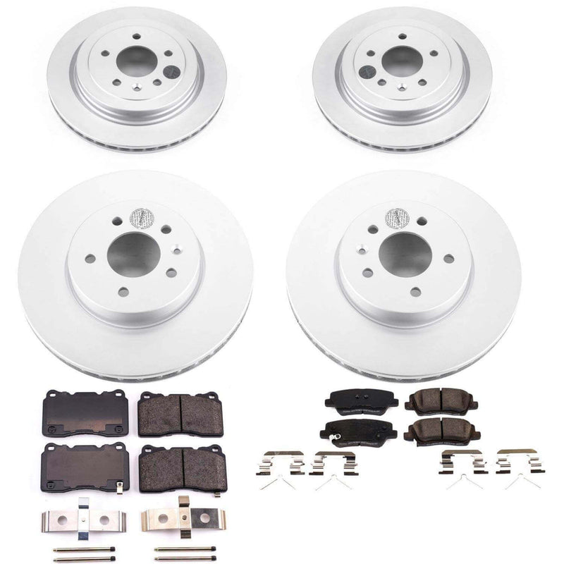 Power Stop CRK7403 Z17 Evolution Front And Rear Brake Kit for 2016 Cadillac Ats Base, Luxury, Performance, Premium product image
