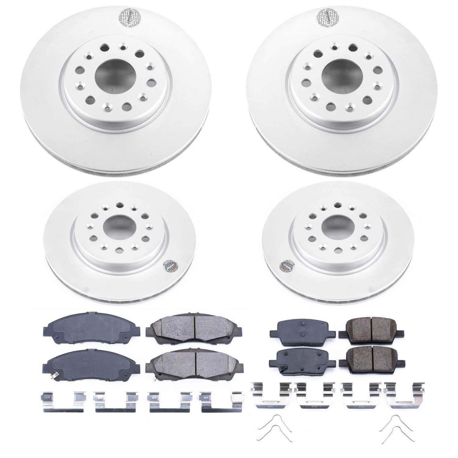 Power Stop CRK7410 Z17 Evolution Front And Rear Brake Kit for 2018-2020 Buick Enclave product image