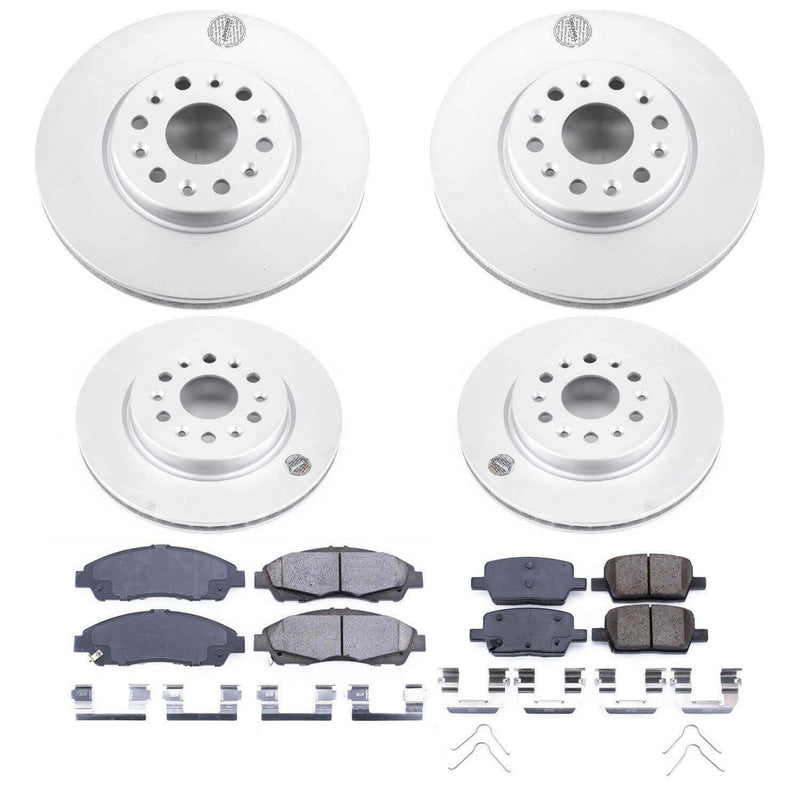 Power Stop CRK7410 Z17 Evolution Front And Rear Brake Kit for 2018-2020 Buick Enclave product image