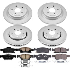 Power Stop CRK7413 Z17 Evolution Front And Rear Brake Kit for 2017 Jeep Grand Cherokee Laredo, Limited, Overland, Summit, Trailhawk product image